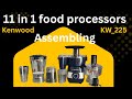 Kenwood 11 in 1 food processor assembling 
