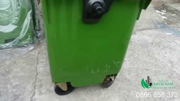 Bán thùng rác 660l, thùng rác bốn bánh xe 660l, Xe đẩy rác 660l, xe thu gom rác 660l