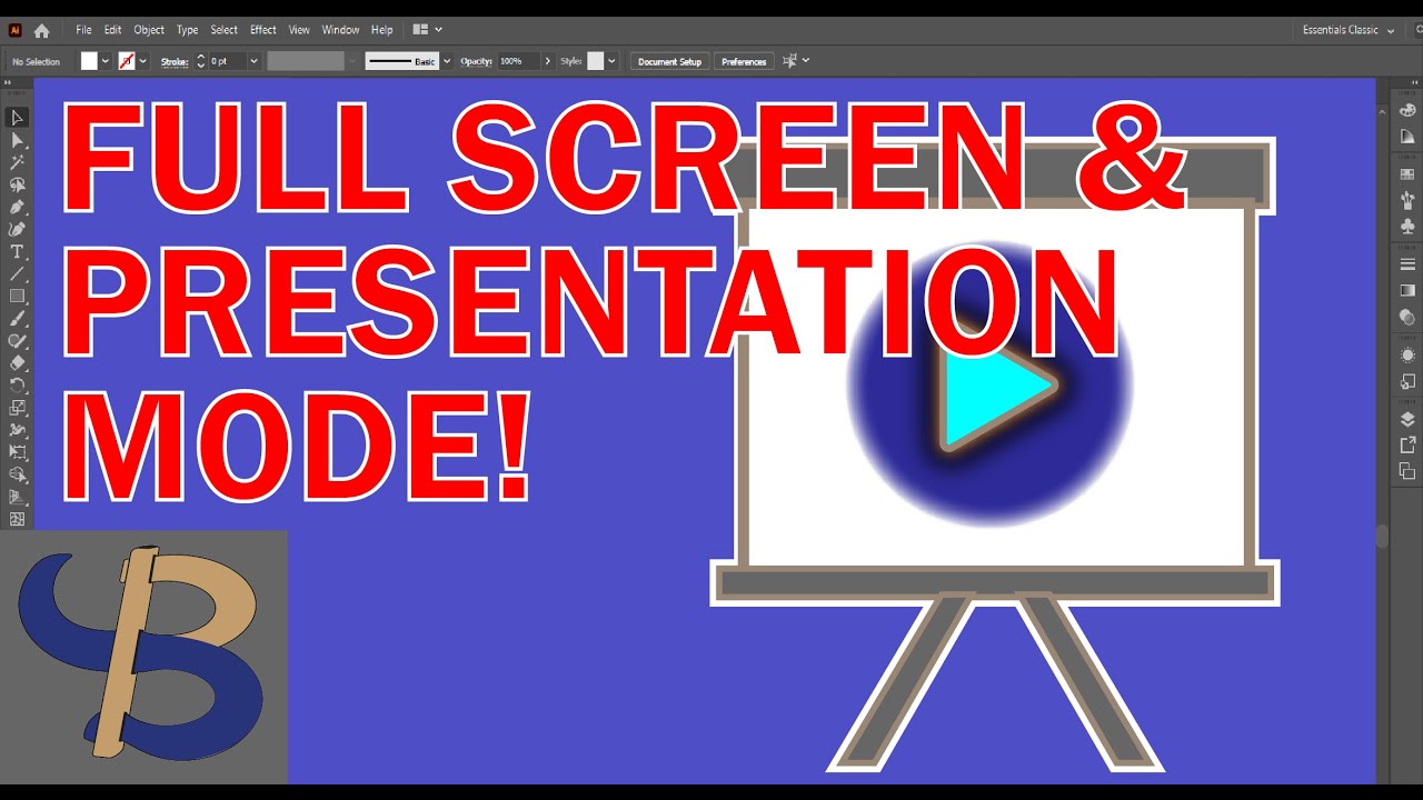 presentation mode one screen