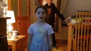 5 year old girl sings Faded