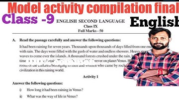 class 9 model activity compilation 2021 final|November|final activity |#conpilation