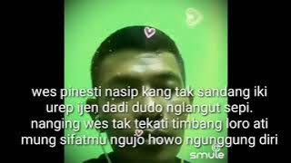 karaoke jawaban Megat tresno.