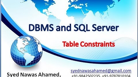 Creating SQL Server Table with out Constraints