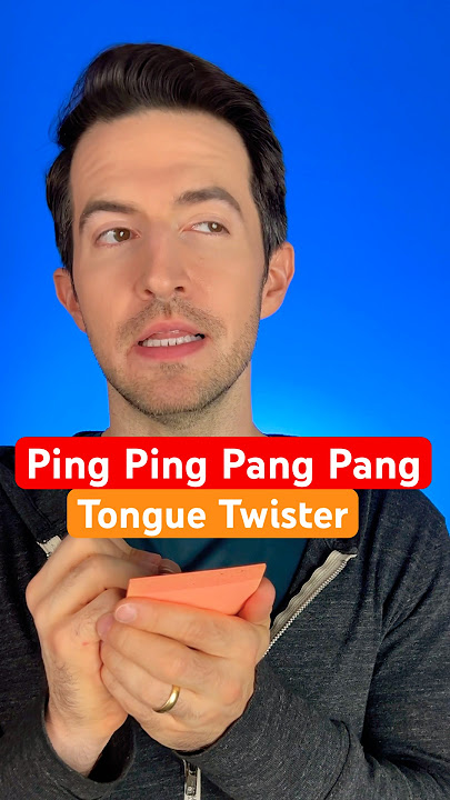 HARD Mandarin Chinese Tongue Twister (Ping Pang Sounds)!