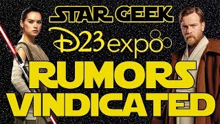 KENOBI, MANDALORIAN, EPISODE IX, & More - D23 Star Wars Rumors Vindicated - Star Geek