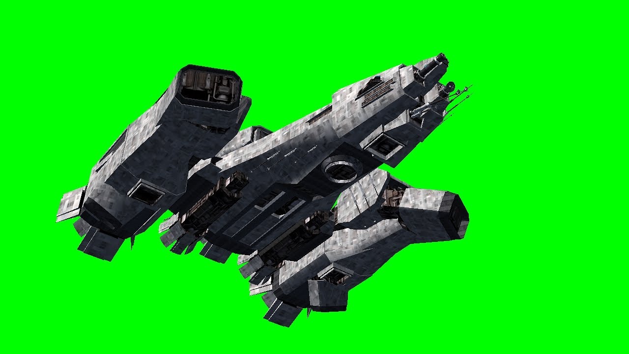 Spaceship FlyBy- Green Screen Spaceship FlyBy- Green Screen