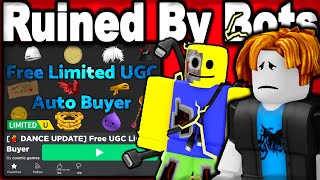 How bots already ruined free ugc limiteds... (ROBLOX)