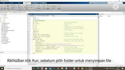 Tutorial menjalankan program di software matlab 2021-07-12