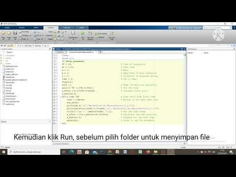 Tutorial menjalankan program di software matlab 2021-07-12 - YouTube