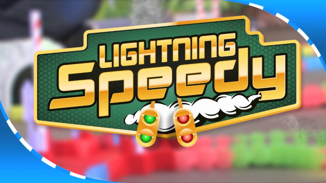 Lightning speedy : Train lumineux Blue la loco 