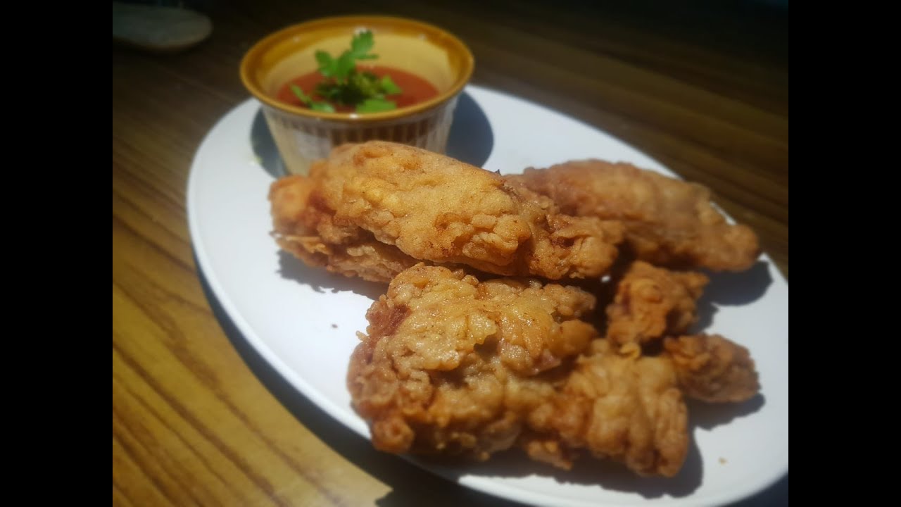 crispy fried chicken (juicy n crunchy) chicken broast - YouTube