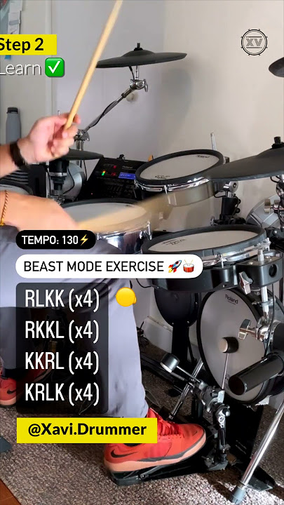 BEAST Drum Exercise - Tag someone who needs this! 🎯 #xavidrummer #drumeo #vater #miamidrummer