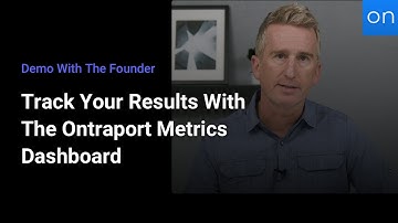 Demo With The Founder | Track Your Results With the Ontraport Metrics Dashboard