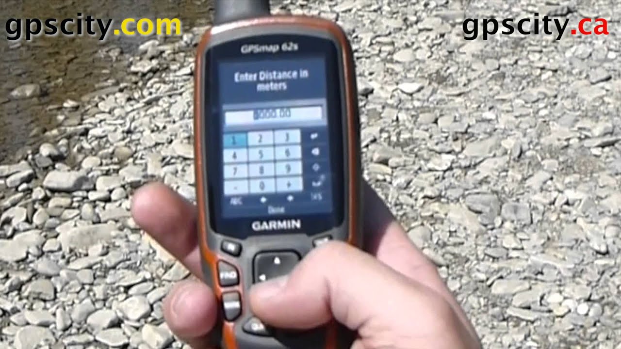 Projecting a Waypoint with a Garmin 62S - YouTube