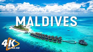 FLYING OVER MALDIVES 4K UHD - Relaxing Music Along With Beautiful Nature Videos - 4K Video Ultra HD