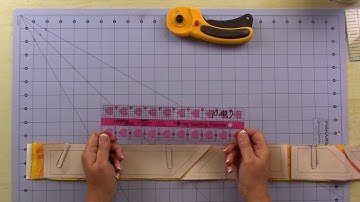 Fractured Paintbox Cutting the Fabric Strips