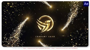 Glitter Particles Logo ✨ After Effects Template