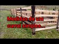 Curral simples de EUCALIPTO... Medidas do curral