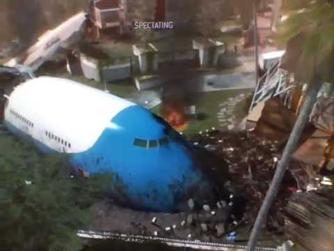 Plane Crash - Air Force One Wreckage on MW3 Black Box - YouTube