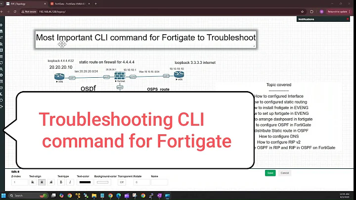 Day 14 FortiGate firewall | Fortigate Troubleshooting For Beginners | Fortigate  Command line