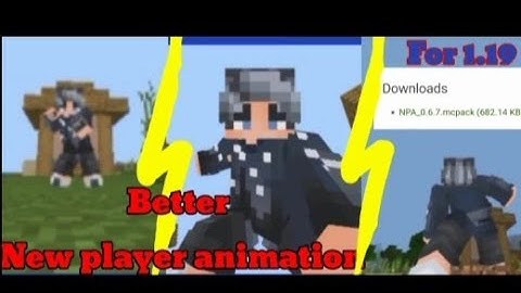 New player Animation mod for mcpe 1.19 | Itz RockPlayz | #mods