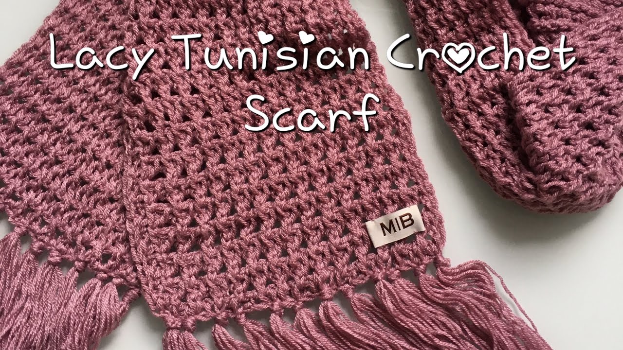 Tunisian Crochet Scarf Tutorial - Easy Crochet Patterns