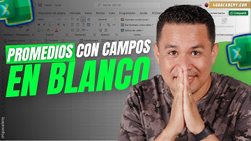 🧑‍💻 Promedio con campos en blanco EN EXCEL