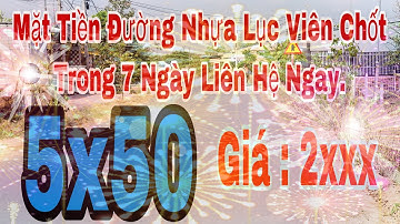 Bán Lô Đất Mặt Tiền Lục Viên DT : 5x50 Giá 2,1 Tỷ Chốt Trong 7 Ngày. Lh : 0908487508 Tú Xem Đất.