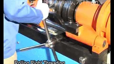 Video of AGS-40C rib-peeling and thread rolling machine
