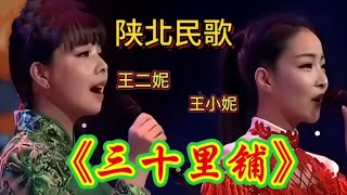 王二妮和小妮唱 陕北爱情民歌《三十里铺》甜美动听,好听至极！