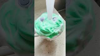 When Green Foam Screams! #shorts #satisfying #asmr #funny #slime #viral