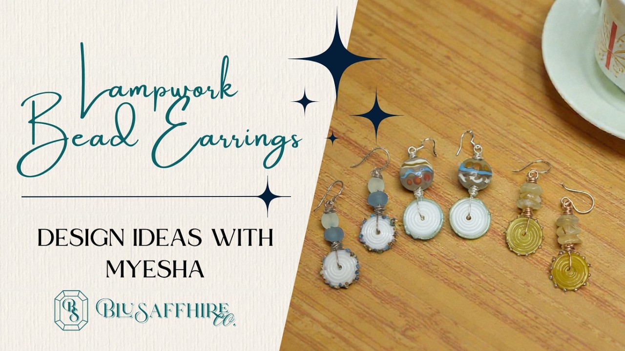 Простые серьги из бусин, изготовленные методом лэмпворк, которые легко сделать и продать! Продают...