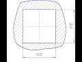 Квадратное отверстие глубиной 200мм