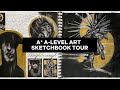 A alevel art sketchbook tour