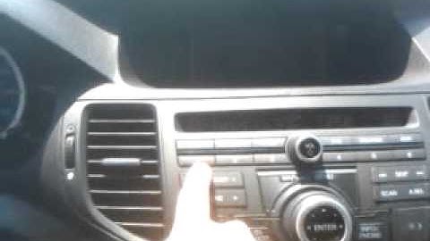 2011 Acura TSX navigation issue
