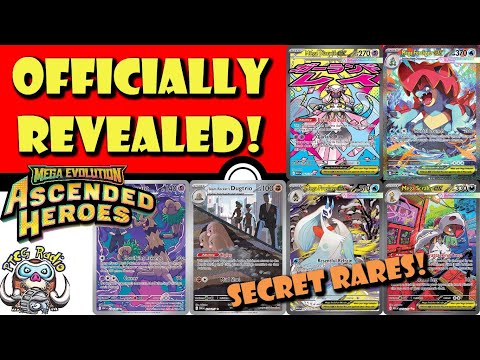 Stunning New Secret Rares Officially Revealed From Ascended Heroes! (pokemon Tcg News)