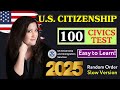 2025 random 100 civics questions and answers - U.S. citizenship interview I N400 Interview #uscis