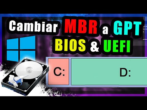 🔵 Windows | Qué son y como convertir de MBR a GPT (BIOS y UEFI)