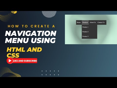 Create a simple drop down using HTML and css - YouTube