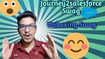 #Journey2SalesforceSwag || Unboxing Journey2Salesforce Swag || 1st Journey2Salesforce Swag