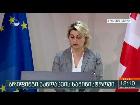 ბრიფინგი ჯანდაცვის სამინისტროში