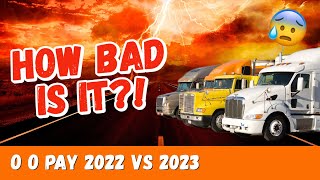 2023 vs 2022: The DRASTIC Pay Decrease for Truck Drivers/Owner Operators/Lease Operators & Local