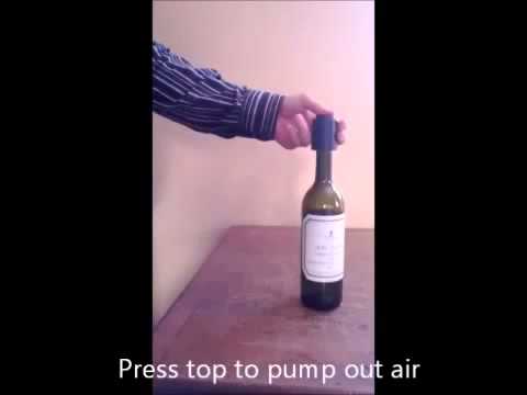 Fayme Pompe à vin portable avec pompe à air pour retirer les bouchons 