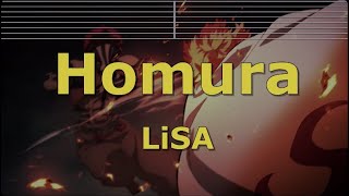 Karaoke♬ Homura - LiSA 【No Guide Melody】 Demon Slayer