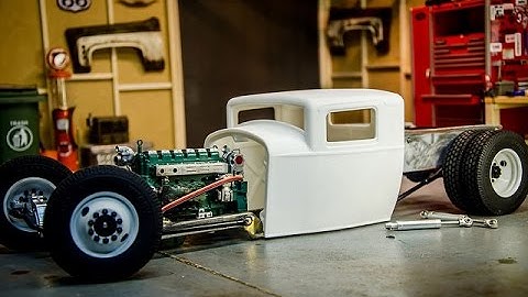 Custom Scratch Built RC Rat Rod #2, Scale Steel Truck Bed