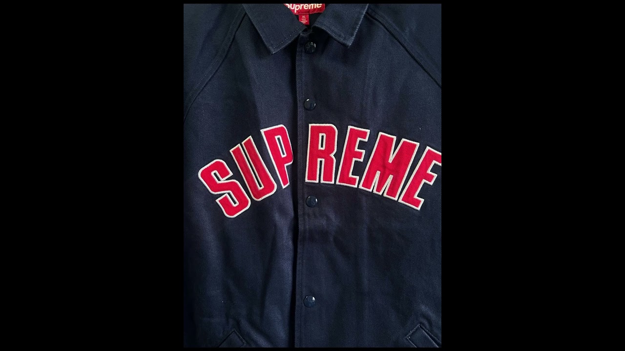 Supreme SS24 WEEK11 ARC DENIM COACHES JACKET 徽标贴花按扣长袖夹克 男女同款 