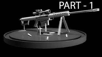 Modeling sniper gun 3ds max tutorial part - 1