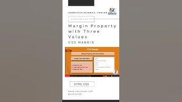 Margin Property with Three Values | CSS Margin | HTML | CSPunjab.Com #short #html #27