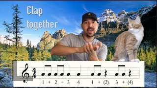 Rhythm Clapping with Mr. Gordon - Funny Cats Edition - learn how to read music - clap along !!! screenshot 5