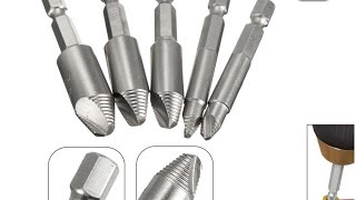 Jeu de 5 extracteurs de vis, écrous et goujons foirés Nickel HSS 4241  Gearbest